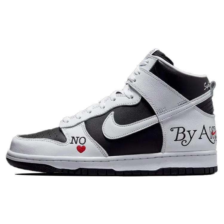 Nike X Supreme SB Dunk High By Any Means Stormtrooper' Skate Shoes Unisex Black White DN3741-002