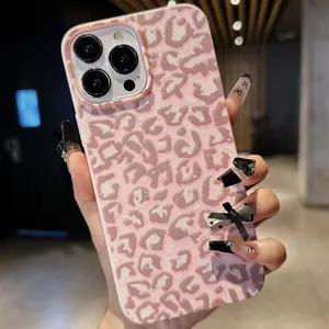 Fashion Leopard-print Pattern Phone Case, TPU Decorative Phone Protector Cover, Phone Accessories Compatible with iPhone 11 12 13 14 15 16 Pro Max