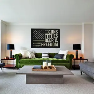 Bourbon Yard Flag Guns Titties Beer & Freedom House Flag & Gay Outdoor Flags & America House Flags & Jesus Outdoor Flag & Mexico Outdoor Flags & Gay Outdoor Flags, white Decor Wall