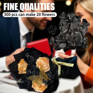 Luminara- Simplify Your DIY Projects! 116Pcs Half-Finished Satin Rose Petals. an Economical & Time-Saving Choice for Creating Eternal Flowers for Wedding Decorations (Purple Series 100+100)