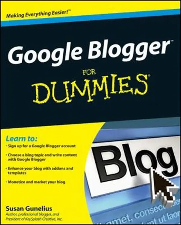 USED-Google Blogger for Dummies by Gunelius, Susan (Paperback)