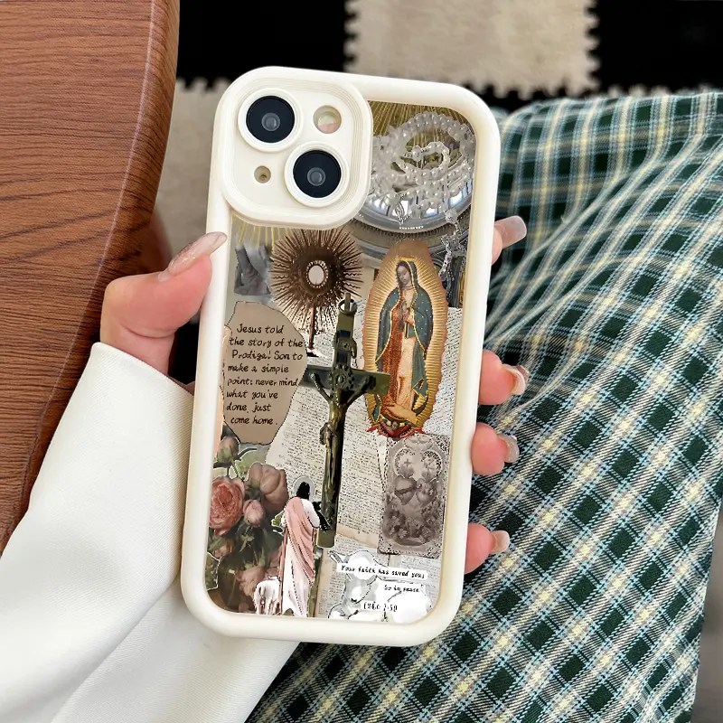 Virgin Mary Pattern Phone Case, Soft Silicone,Fully Protected and Shockproof For iPhone 17 16 15 Pro Max 14 13 12 11 X Plus Air Mini Cover Bible Verse - TikTok Shop Virgin Mary Pattern Phone Case, Soft Silicone,Fully Protected and Shockproof For iPhone 17 16 15 Pro Max 14 13 12 11 X Plus Air Mini Cover Bible Verse - TikTok Shop