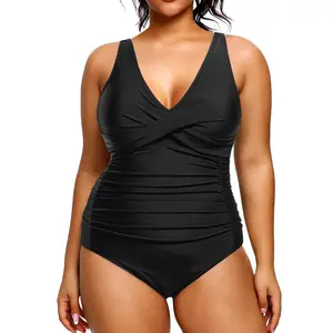 Yonique Plus Size Swimsuit One Piece Bathing Suits for Women Tummy Control Slimming Swimwear  SwimWeek  summervibes