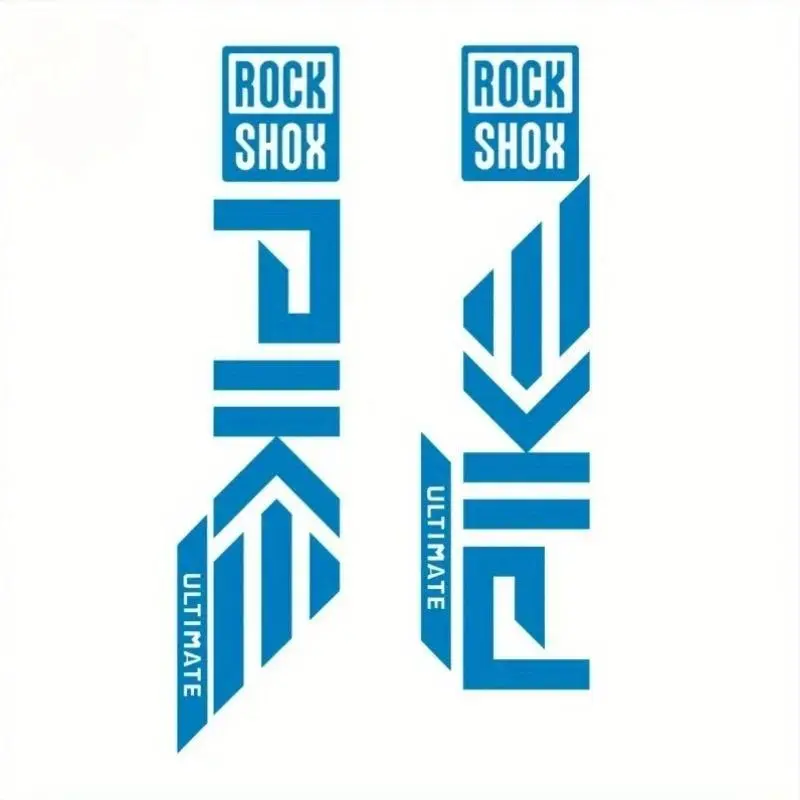 Pack of 2, Rockshox Bike Fork Stickers - High Quality Mountain Bike Decorative Stickers Decals