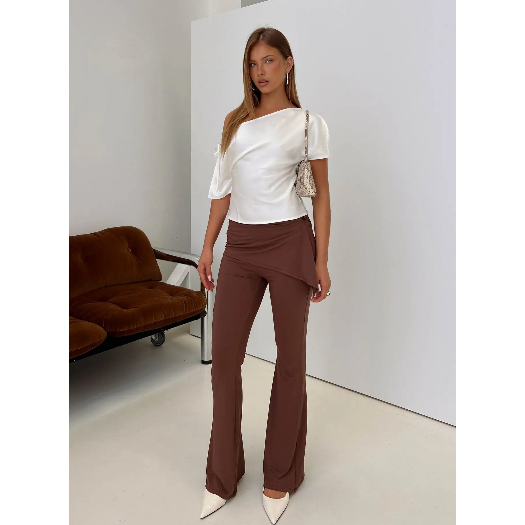 Masimo Layered Pants Chocolate