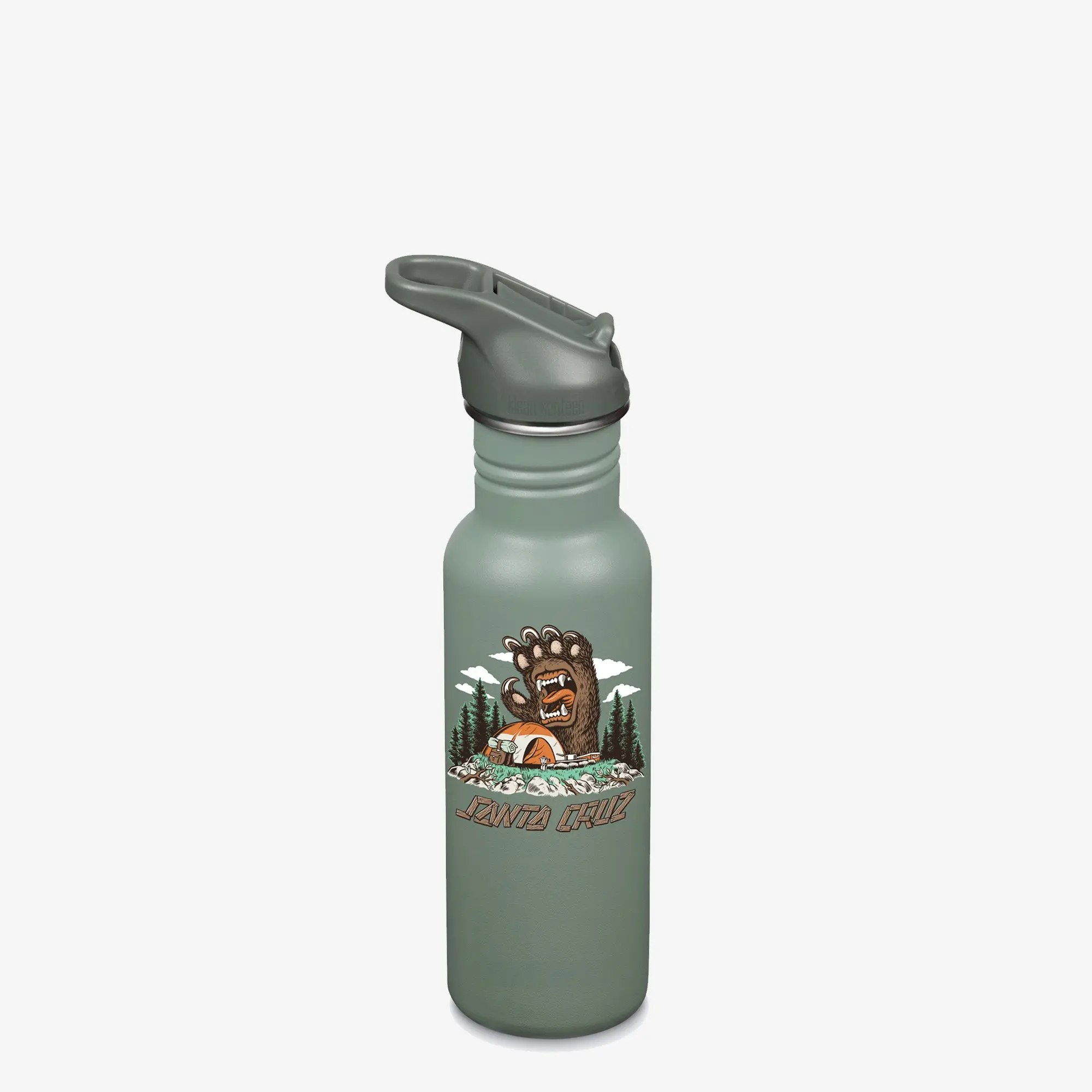 18oz Classic with Flip Seal Sport Cap - Sant Cruz - Screaming Grizzly
