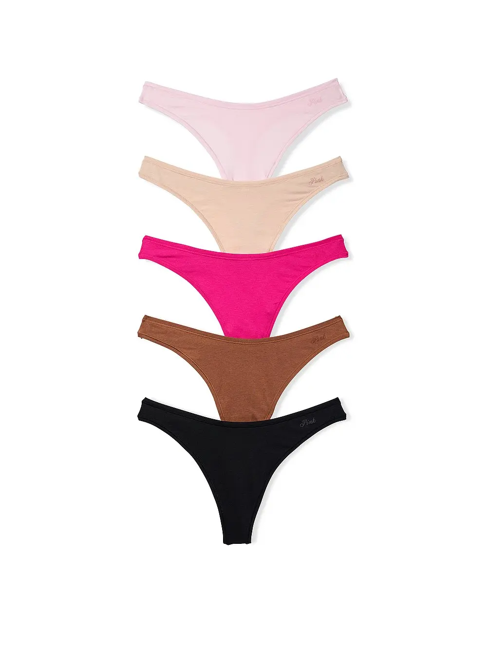 Victoria's Secret PINK Women's Cotton Thong Underwear, Panties for Women Victoria's Secret PINK Women's Cotton Thong Underwear, Panties for Women