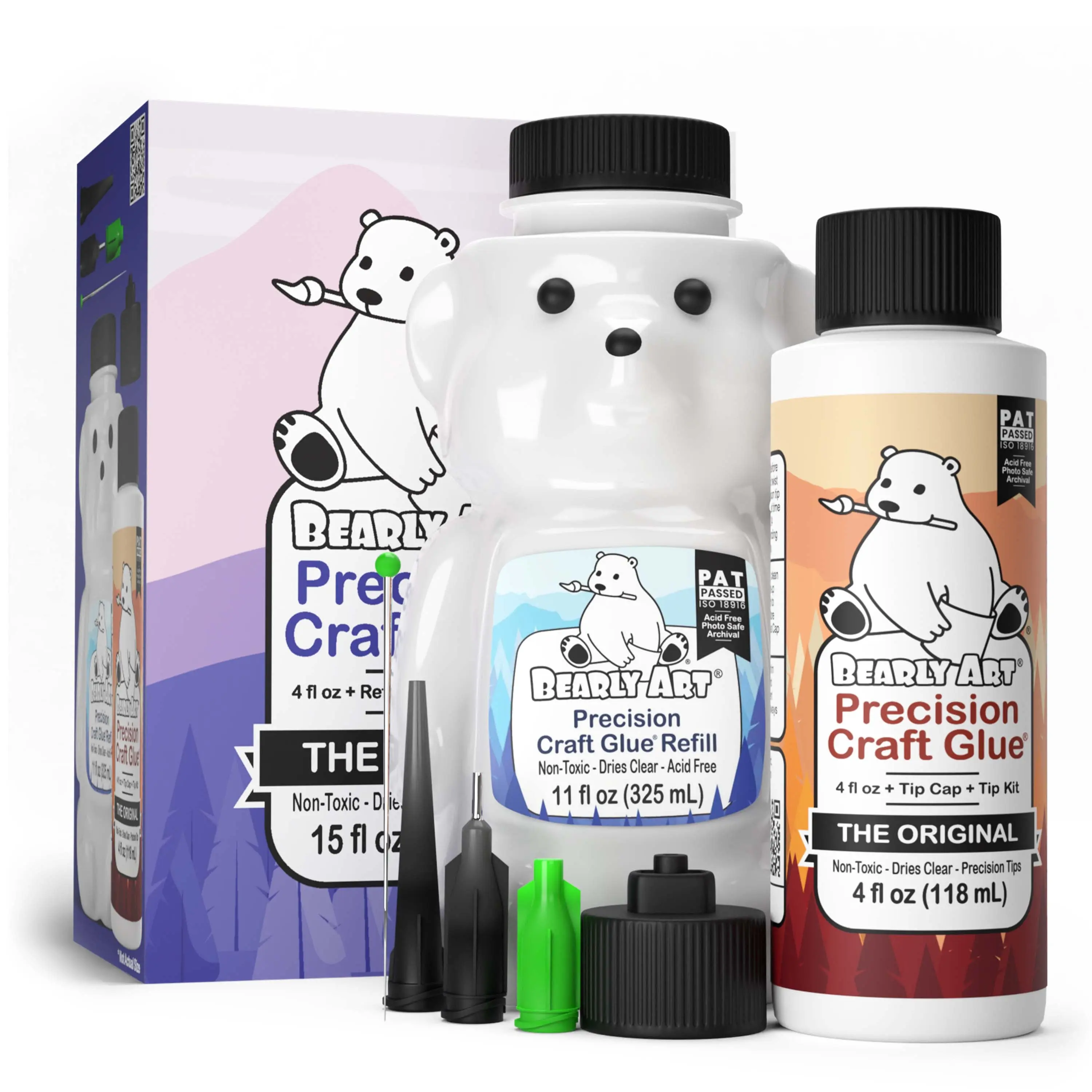 Bearly Art Precision Craft Glue - THE BUNDLE Bearly Art Precision Craft Glue - THE BUNDLE