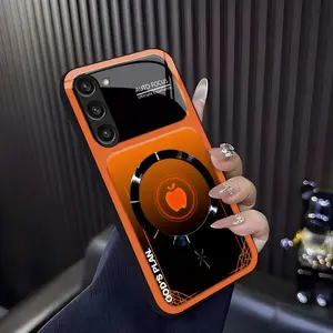 “God’s Plan” MagSafe phone case — neon cyberpunk faith magnetic cover for Galaxy S24 Plus — 975