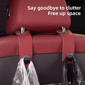 1Pcs/2Pcs Universal Car Alloy Seat Hook  Rear Seat Headrest Hook Storage Hanger Hanging Hooks Car Interior Accessories For Mercedes Benz AMG GLE GLS CLA CLE GLC CLS GLA W223 W213 W206 W464 W247 W167 W166 W222 W205 W204 W177 W246 W212 W221 W463