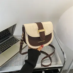 Niche design small bag women's new handbag shoulder crossbody bag fashion simple saddle bag women's bag