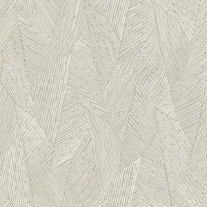 RoomMates Woven Reed Stitch Taupe Peel and Stick Wallpaper: Removable Vinyl, Geometric Abstract, 28.18 Sq Ft Coverage