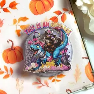 This Is An Outrage! Vintage Phone Grip, Princess Donut & Mongo Magsafe Holder, Dungeon Crawler Carl Fan eReader Kickstand, Funny LitRPG Bookish Gift