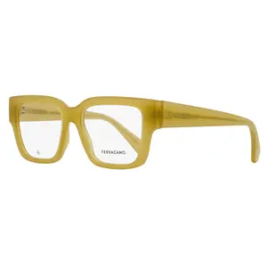 Ferragamo Modified Rectangular Eyeglasses SF2975 708 Opaline Honey 53mm