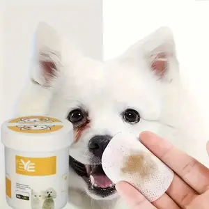 400pcs Pet Eye and Ear Cleaning Wipes, Fragrance-Free Hypoallergenic Soft Tissues, Gentle Tear Stain Remover for Dogs & Cats, Easy-Tear Design, Portable Container, Mild Formula, Essential Grooming Kit for Animal Lovers, Travel-Friendly Soothing Pads, Prof