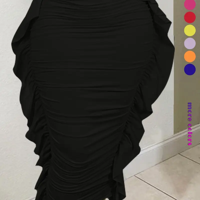 Women's Fashion Slim Fit Mermaid Skirt, Elegant High-Waist Dress, Perfect for Parties and Special Occasions, Slim Fitting Skirt, Womenswear