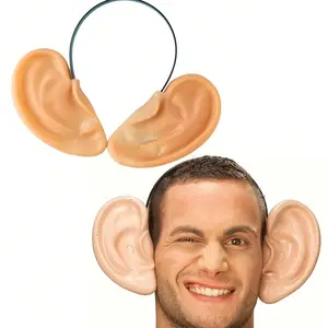 1pc Christmas Simulated Ear Prop Headband, a Cute Vinyl Large-Ear Headband, Carnival Cosplay Costume Prop Headpiece