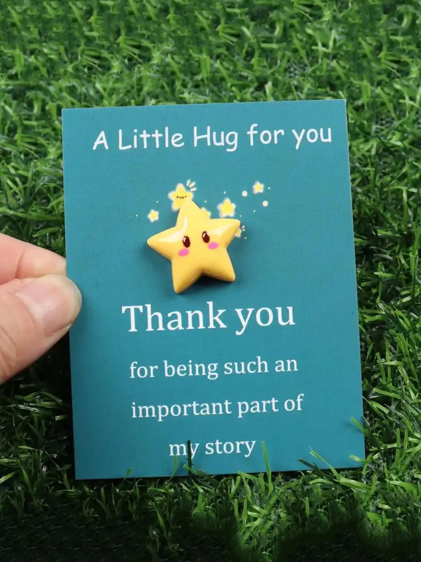 Star Shaped Resin Bead Pocket Hug, Handmade Gifts, Cute Star Resin Bead for Bracelet Necklace Making, Diy Jewelry Making Accessories for Women & Teach