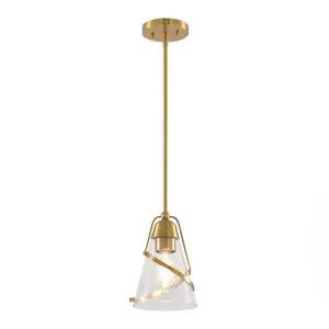 7 Inch Ryan 1-Light Island Pendant Light | Modern Mini Pendant for Kitchen Island Sink