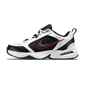 Nike Air Monarch 4 White/Black-Varsity Red Lightweight Woven Low-Top Lifestyle Casual Shoes for Men's Comfortable Wear Style Code 415445-101