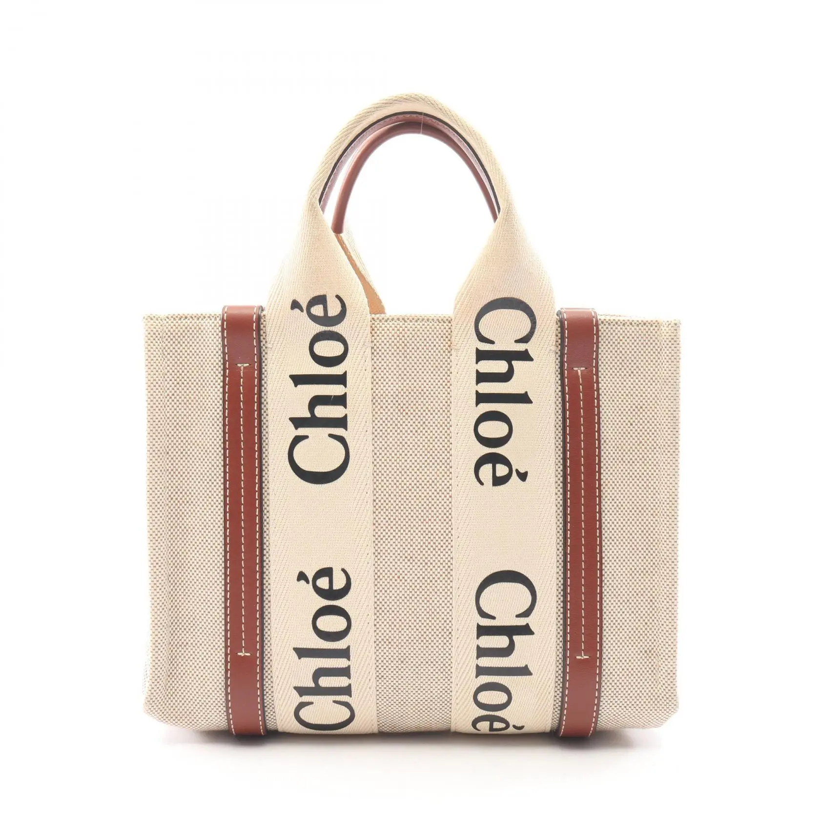 Pre-owned Chloé Canvas Shoulder Bags Chloe WOODY handbag
