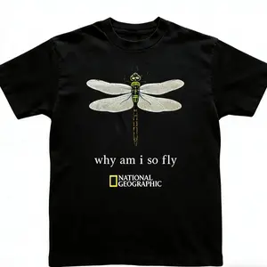 National Geographic with dragonfly graphic baby tee