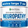 Raitera Maximum Strength Neuropathy Cream - Extra Large 7oz - for Feet, Hands, Legs, Arms, Toes, with Arnica, Frankincense, MSM, Emu, Menthol, & Natural Ingredients