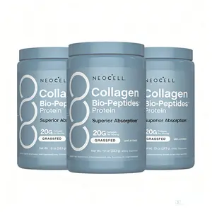 NeoCell Hydrolyzed Collagen Powder 3 Pack 20oz Grass Fed Bio Peptides, Anti Aging Supplement for Skin Hair Nails Joint Support with 18 Essential Amino Acids