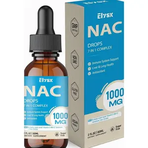 Liquid NAC Drops 1000MG, NAC Supplement N-Acetyl Cysteine with Alpha Lipoic Acid for Adults & Kids, Immune System & Antioxidant Support, Liver & Lung Health, Natural Lemon Flavor, Sugar Free, 2FL OZ