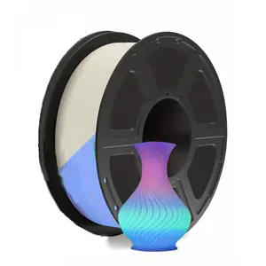 PLA 3D Printer Filament, Glow in The Dark, 3D Printing PLA Filament 1.75mm Dimensional Accuracy +/- 0.02mm, 250G Spool , Glow Rainbow