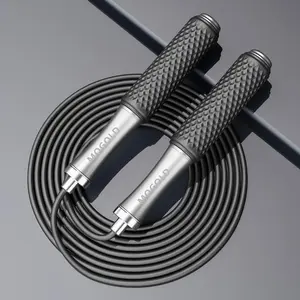 Fitness Bearing Weighted Jump Rope, 1 Count PVC Adjustable Speed Competition Exercise Tool, Professional Boxing Rope, Non-Sensitive Goods, Home Workout Equipment