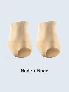 Women's 2 Pack High Waist Tummy Control Shapewear Shorts, Nude Seamless Body Shaper Faja, Butt Lifter Waist Trainer for Daily Wear/Wedding/Workout, Hot Selling Waist Trainers, Fajas Para Mujer, Body Adjustable Comfortable Pregnancy shorts with shapewear