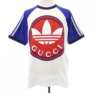Pre-owned GUCCI Cotton Small Leather Goods Adidas T Shirt