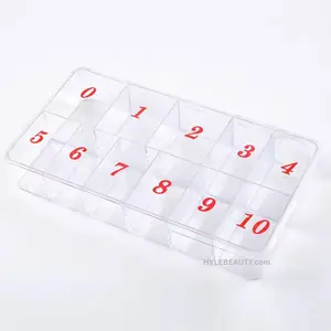 Professional Empty Compartmentalized Storage Box, Home Organiser, Space Saver, Durable Nail Storage Organizer