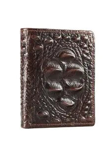 Men's Alligator Pattern Leather Wallet, Business Classic Style, Large Capacity Multi-Card Design, Lightweight Durable, Commute Office Daily Use, Business Fashion Wallet