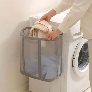 Foldable Laundry Basket with Handle, Portable Dirty Clothes Storage Bag, Independent Washing Basket for Bedroom, Bathroom, Toy Organizer, Collapsible Laundry Hamper, Laundry Hamper Basket