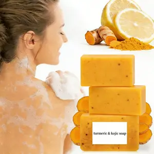 3PCS Turmeric Soap,Deep cleansingSoap,Moisturizing Soap For Face &Body,Body wash & Soap For Women& Men jabon curcuma Body CareComfort Skin Care acid kojic glow bar nurture Moisturizer Cleanser Acne Lemon