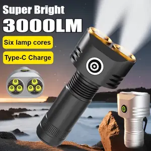 Dual-head ultra-bright LED flashlight with multi-mode design, aluminum alloy material, ultra-bright LED beads, inspection light, suitable for various work scenarios, car flashlight, portable and easy to carry—an ideal gift for Christmas or Halloween.