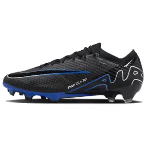 Nike Mercurial Vapor 15 Elite FG Football Shoes for Men and Women with Anti-Slip and Wear-Resistant Features in Black and Blue Trending Shoes, House White Official Shoes to Get / Maison Mihara