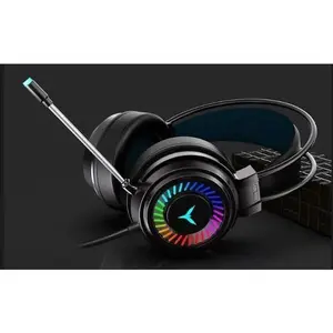 Wired Gaming Headset for PS4 PC Xbox One PS5 Controller, Noise Cancelling Over Ear Headphones with Mic, 7 Color LED Light, 7.1 Surround Sound, Soft Memory Earmuffs for Nintendo Xbox Series