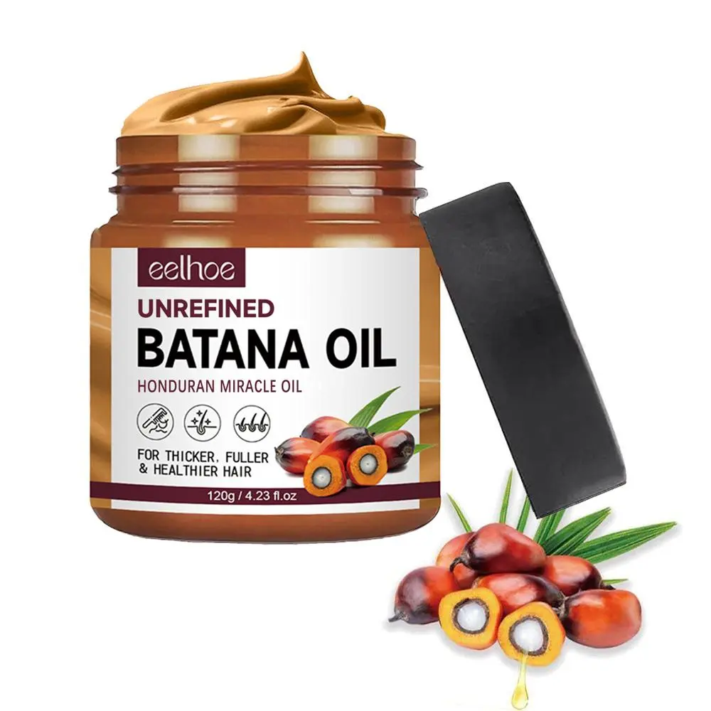 Batan Oil Hair Balm, Nourishing Formula, Repairs Damaged Hair, Moisturizes and Smooths, Volumizing Hair Care, Thicker Fuller Hair, 120g, No Alcohol or Aerosol