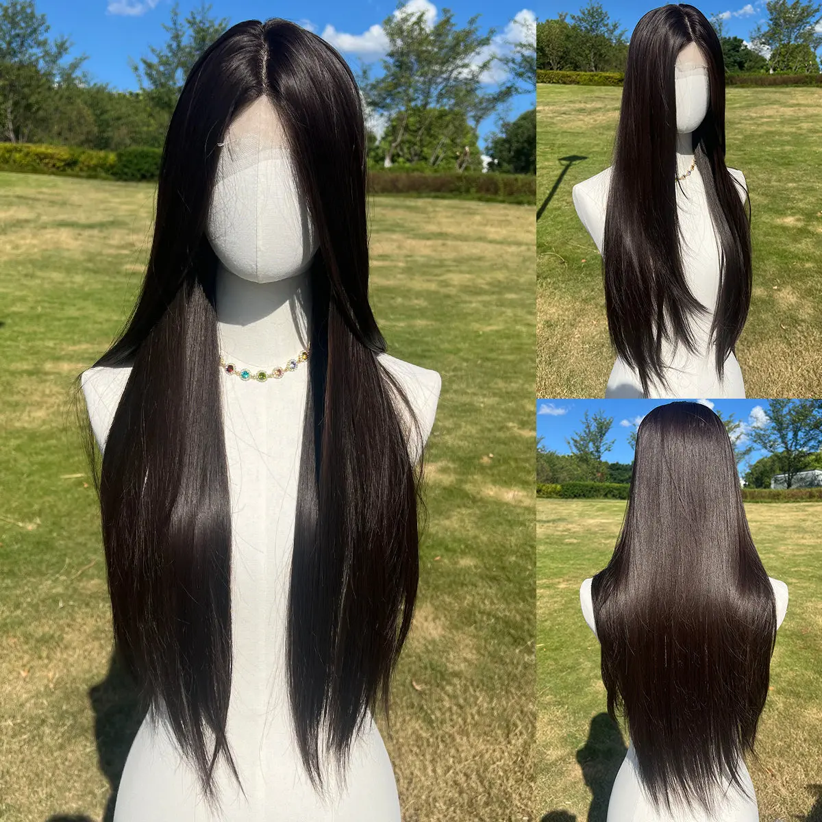 Smilco  Nature Black – 0.5*6CM  Small Lace Front, 26 Inch/SM1672