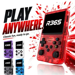 WUDS R36S Retro Video Handheld Game Console with 4K HD 3.5-inch IPS Screen, 3000mAh Battery, 32G+64G TF Card, and 16,000+ Games