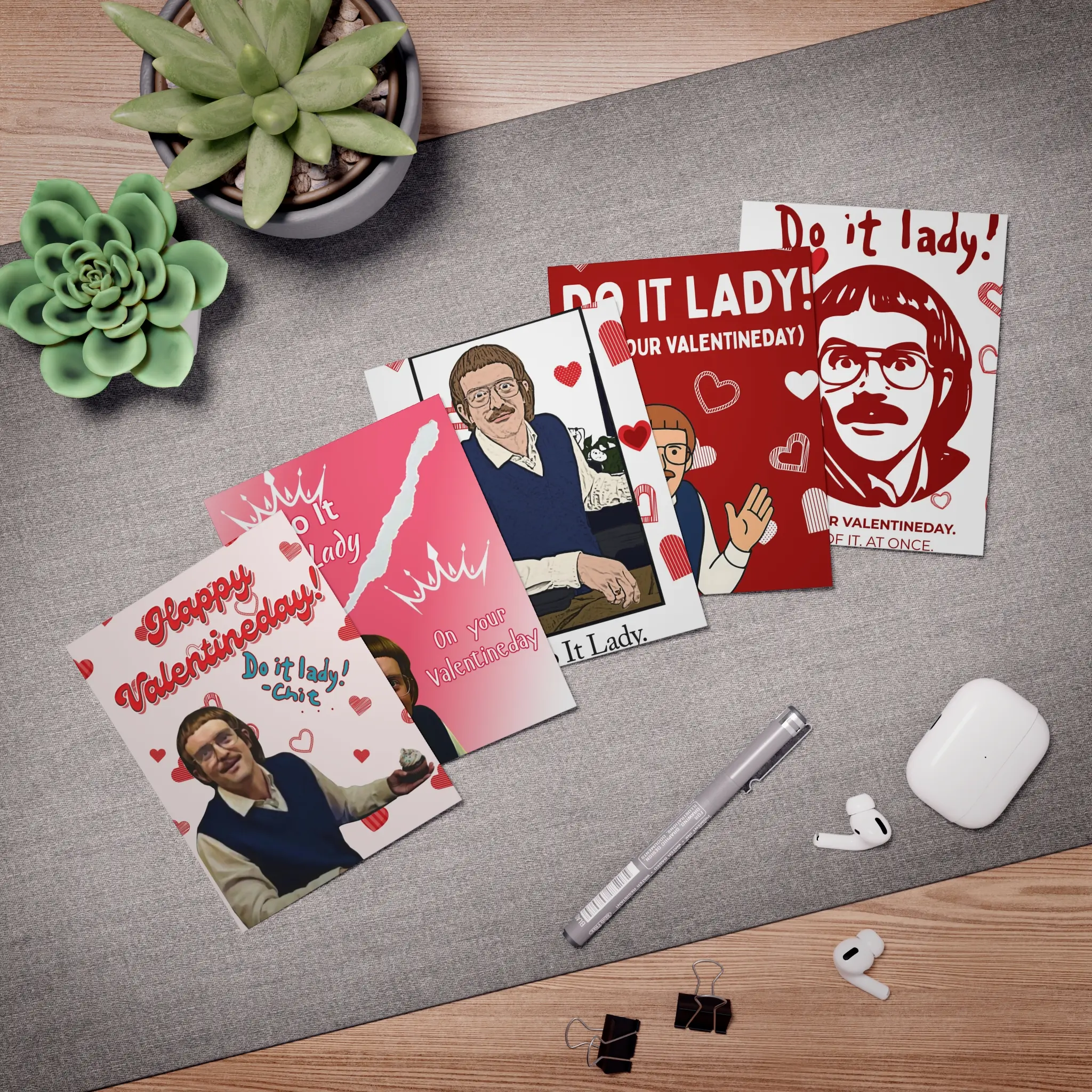 Chit Do It Lady Valentine Card, Do it all Everything, At Once Valentine Card, The Office Sketch Comedy Print, Meme Viral TikTok Funny Birthday Card