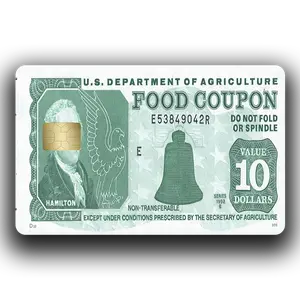 10 food stamp coupon for debit card stickers