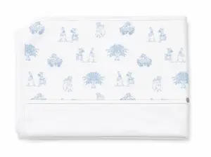 Blanket 'Toile de Jouy Blue'