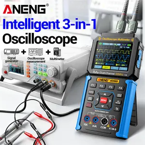ANENG AOS05 Smart Oscilloscope - 50 MHz Bandwidth Dual-Channel Device with Multimeter, Signal Generator, 25000 Counts, Overload Protection for Electricians, Limited Stock, Giftable Packaging Father's Day Gifts