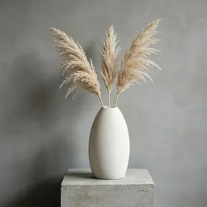 Wabi-Sabi Style Small Vase, Ceramic Dried Flower Arrangement, Living Room Desk Decor, Tea Room Minimalist Floral Container, Handmade Rustic Vase