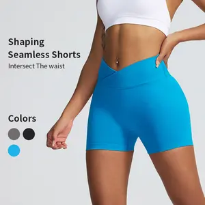 Mermaid Women's High Waist Sports Spandex Short Breathable Comfortable High Stretch Skinny Gym Clothing Fall Gym Shorts Ladies Sportswear for Indoor Outdoor Wear High-waisted Yoga Outfit for Mum Mother's Day Gift