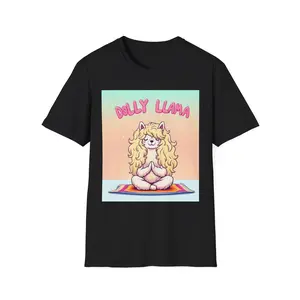 [Graphic T-Shirt] [Funny T-Shirt]Funny "Dolly Llama" Inspired Graphic T-Shirt – Country Music Style Novelty Tee, Unisex Softstyle Casual Shirt, Retro Music Fan Streetwear Top, Trendy Gift for Music Lovers, Everyday Short Sleeve Ou